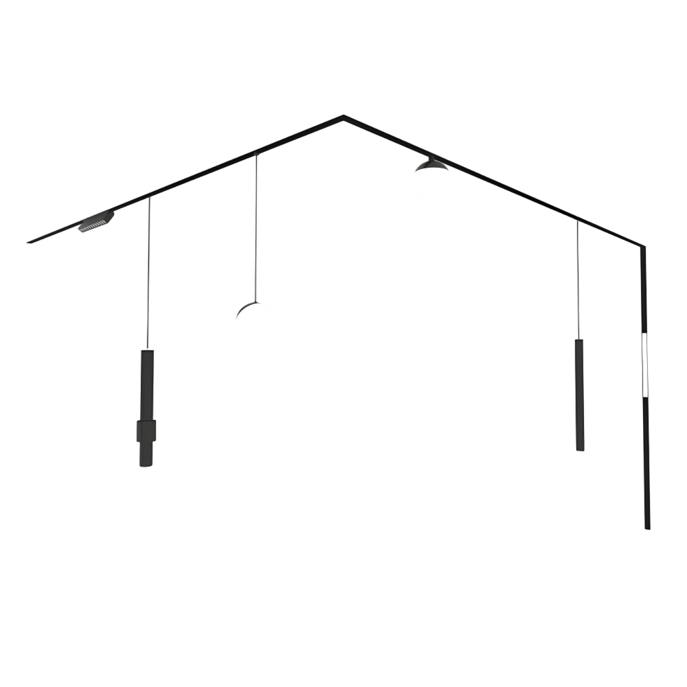 Комплект магнитна шинна система All-in-One Pendant Trimless | Вграден монтаж