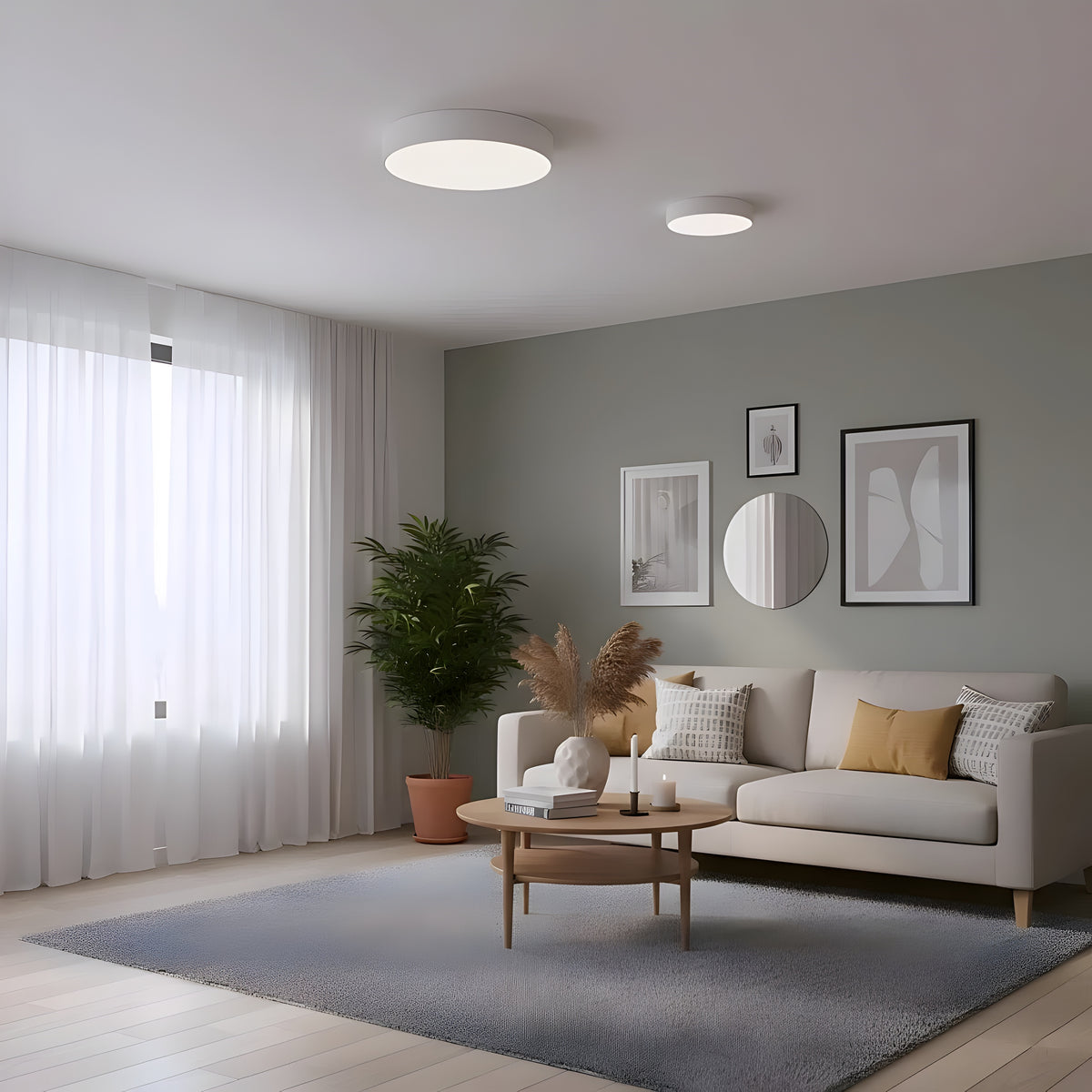 Кръгла LED плафониера Cosy | Възможност за trimless монтаж
