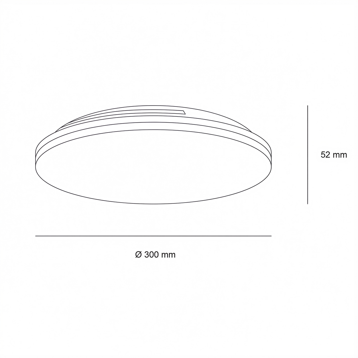 Кръгла LED плафониера Nitro | 3-CCT | IP44 | DIP switch