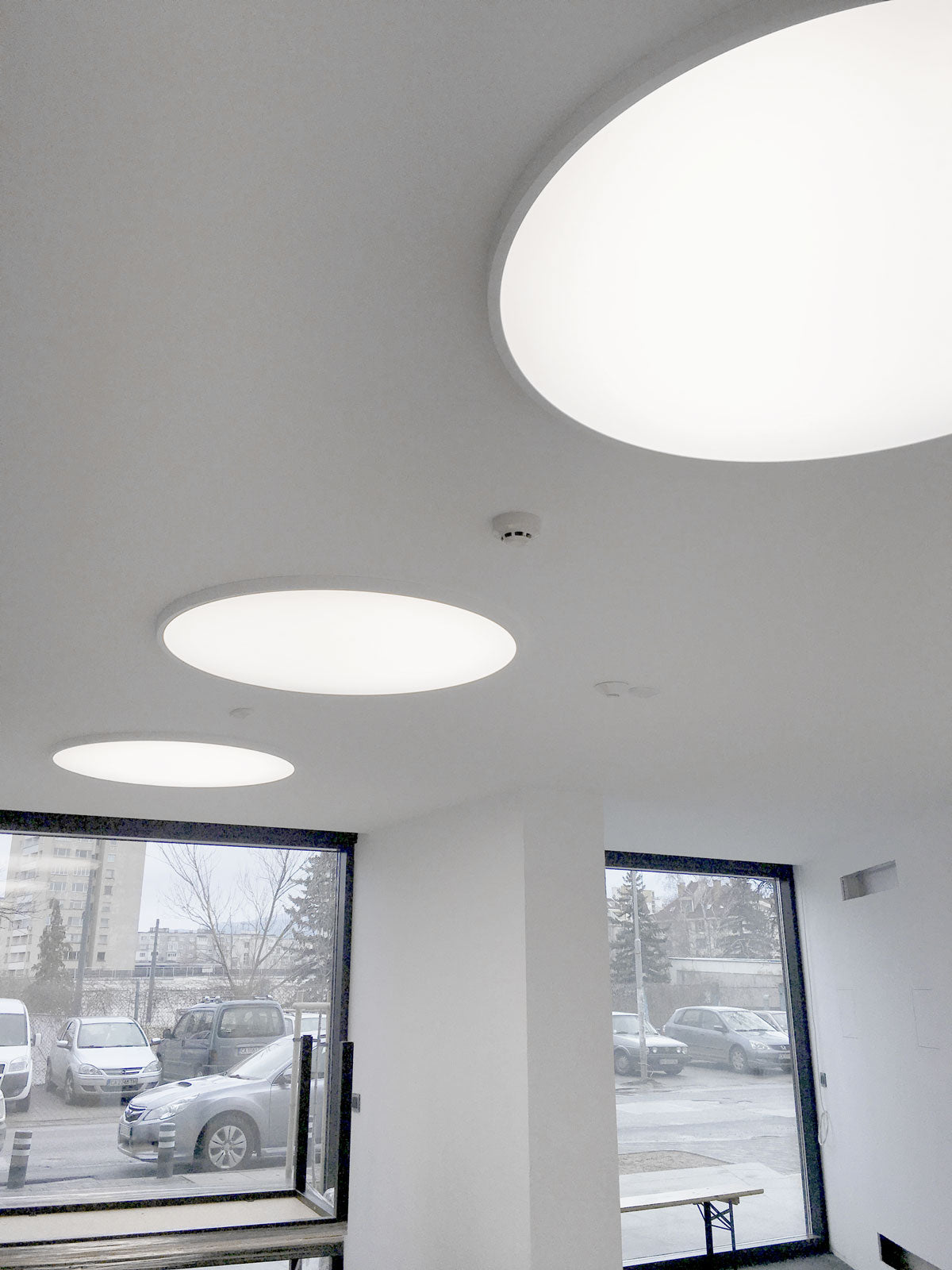 Кръгла LED плафониера Veny M | Ø40-60cm | 3000K | Черна