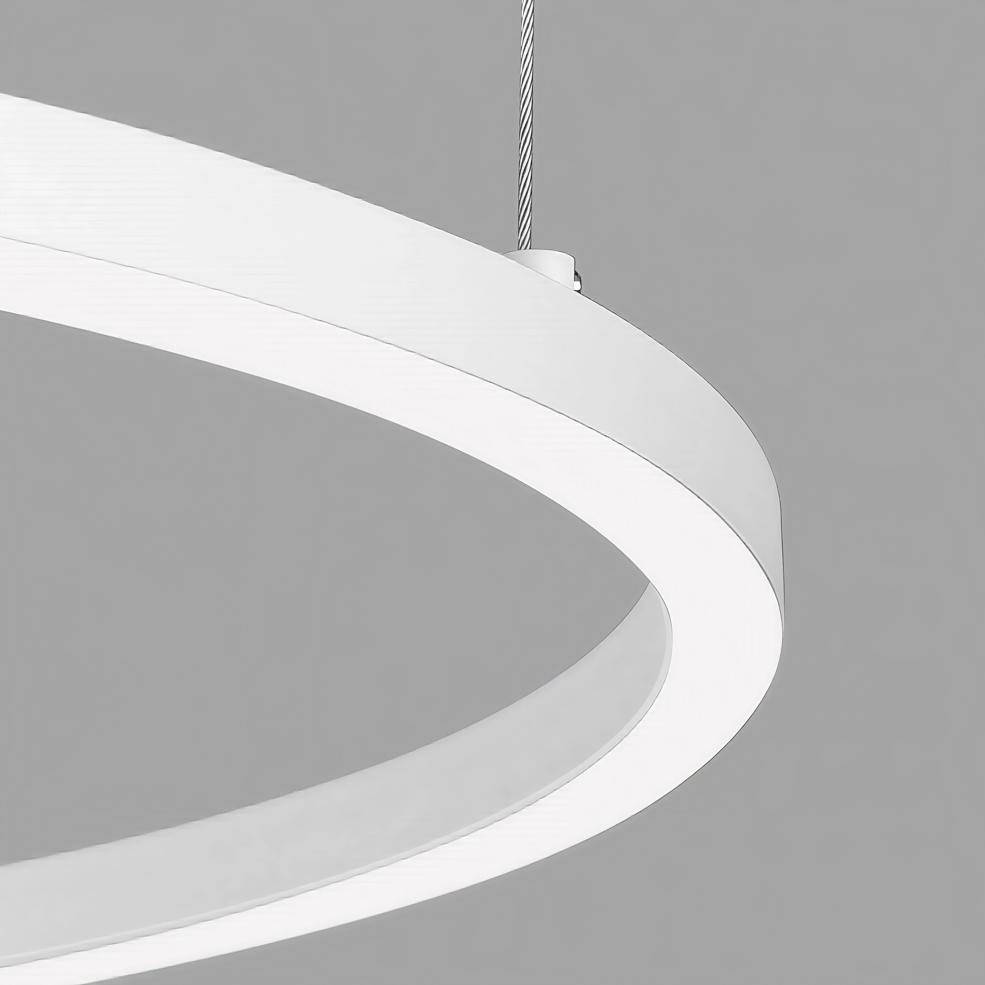 Кръгла висяща LED лампа Loop | Тънък профил | 60cm | 3-CCT | 28W