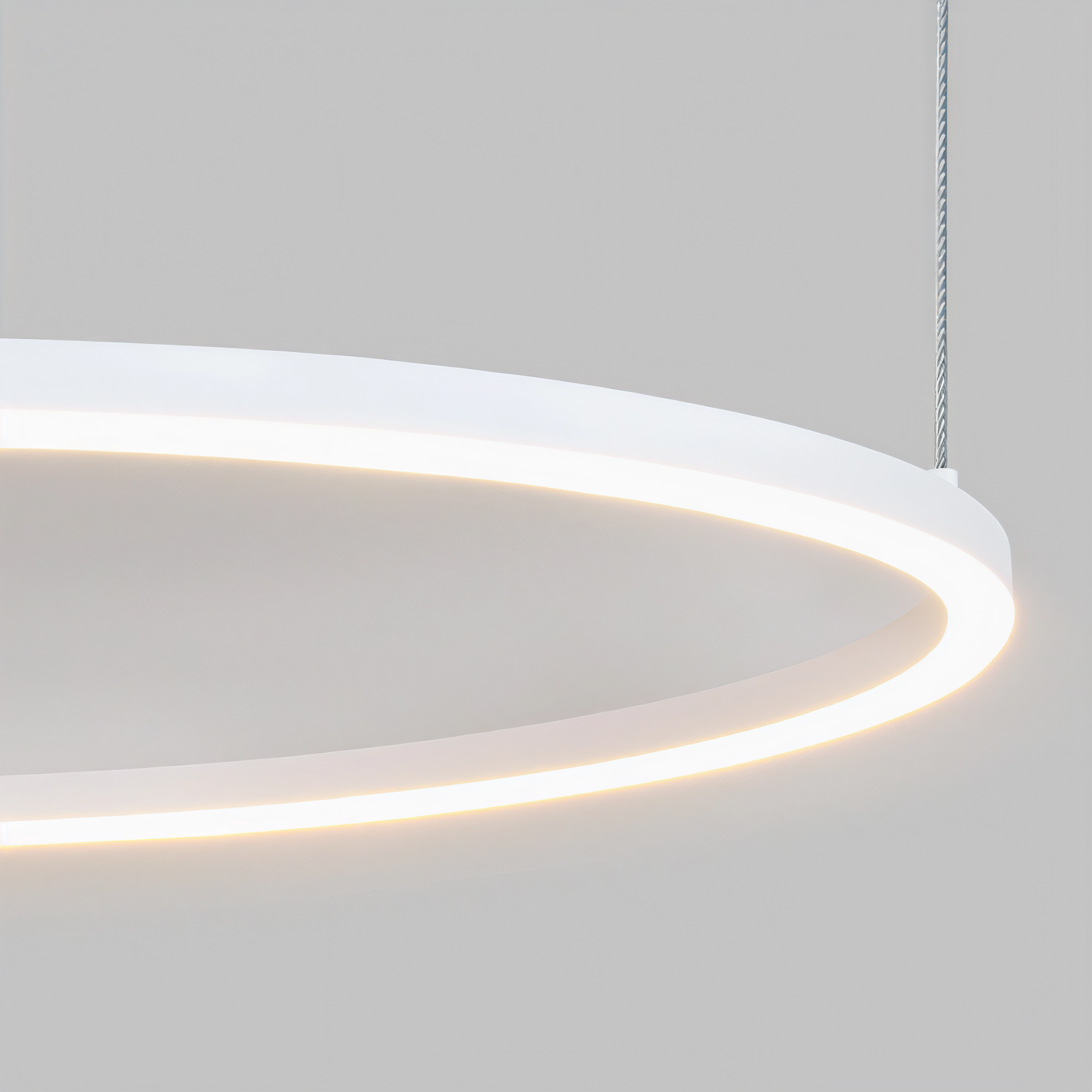 Кръгла висяща LED лампа Loop | Тънък профил | 60cm | 3-CCT | 28W