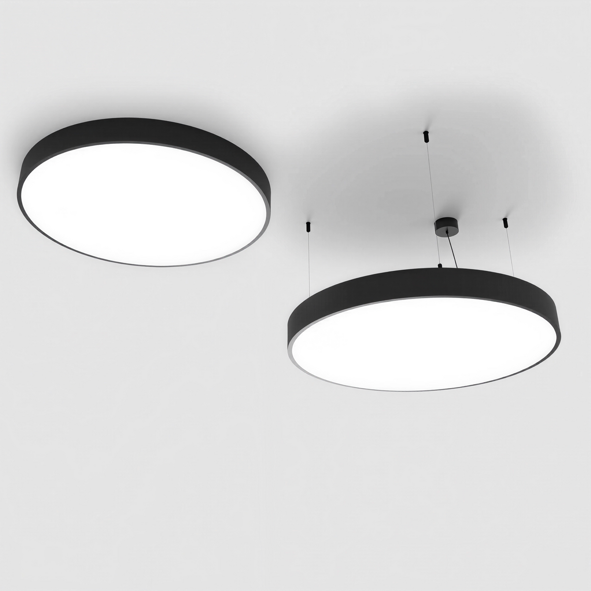Кръгла висяща LED лампа Veny Eco XL | Ø80-120cm - alternate view