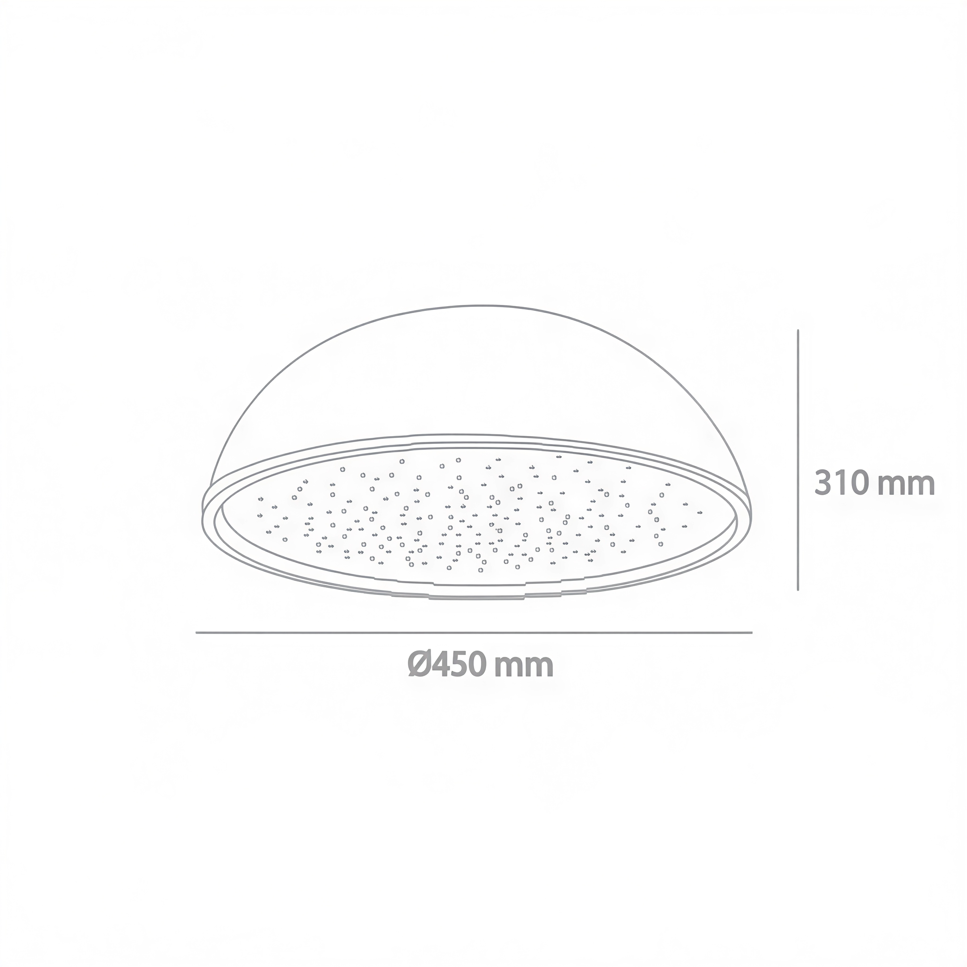 Куполна LED плафониера Quasar Sphere C | Ефект звездно небе | 40W | 3000K