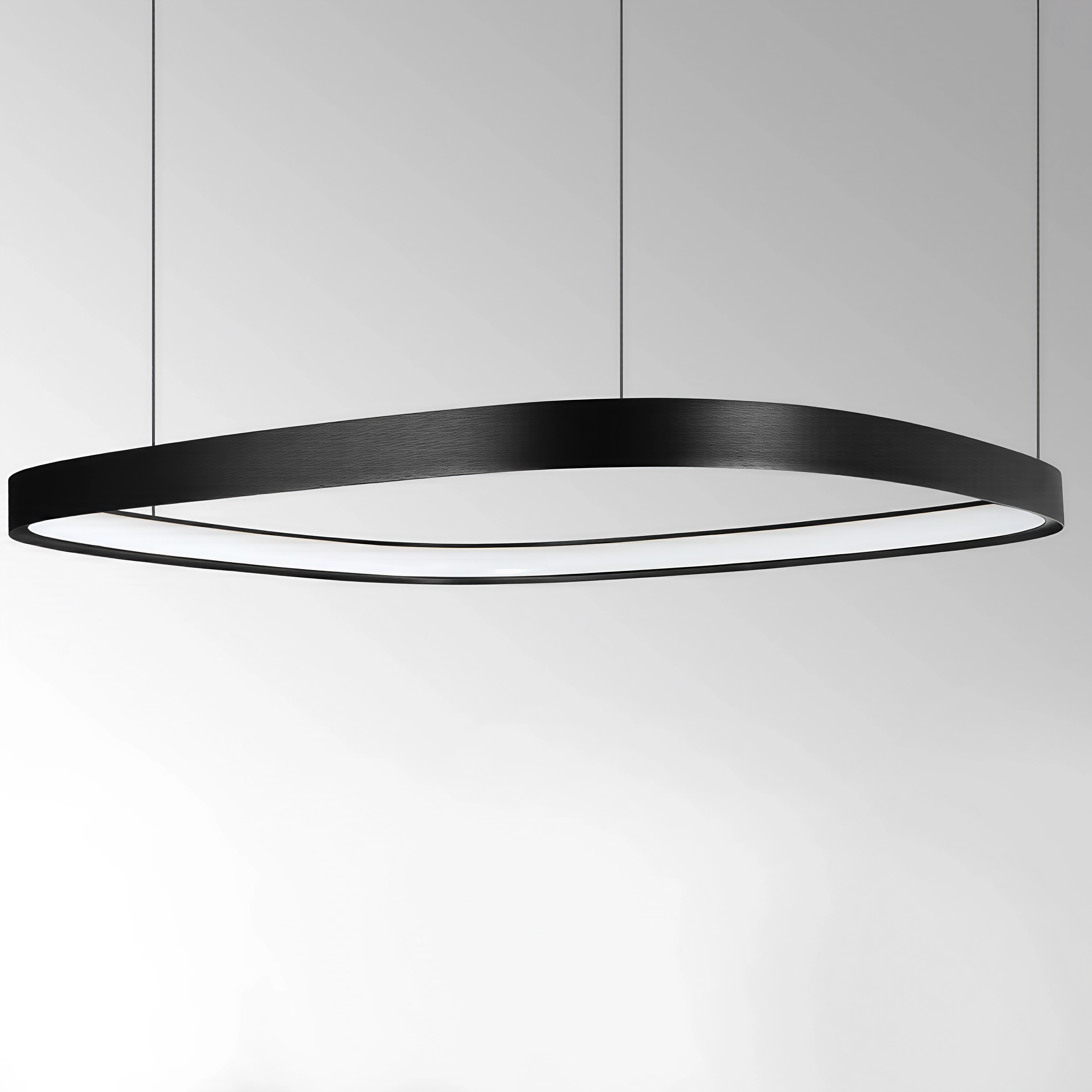 Квадратен висящ LED полилей Helix | Златен/Черен | 3-CCT