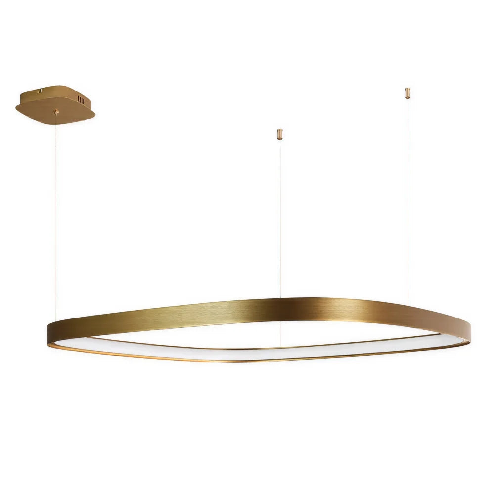 Квадратен висящ LED полилей Helix | Златен/Черен | 3-CCT