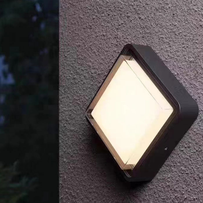 Квадратна фасадна LED плафониера Form SQ | 18W | IP65