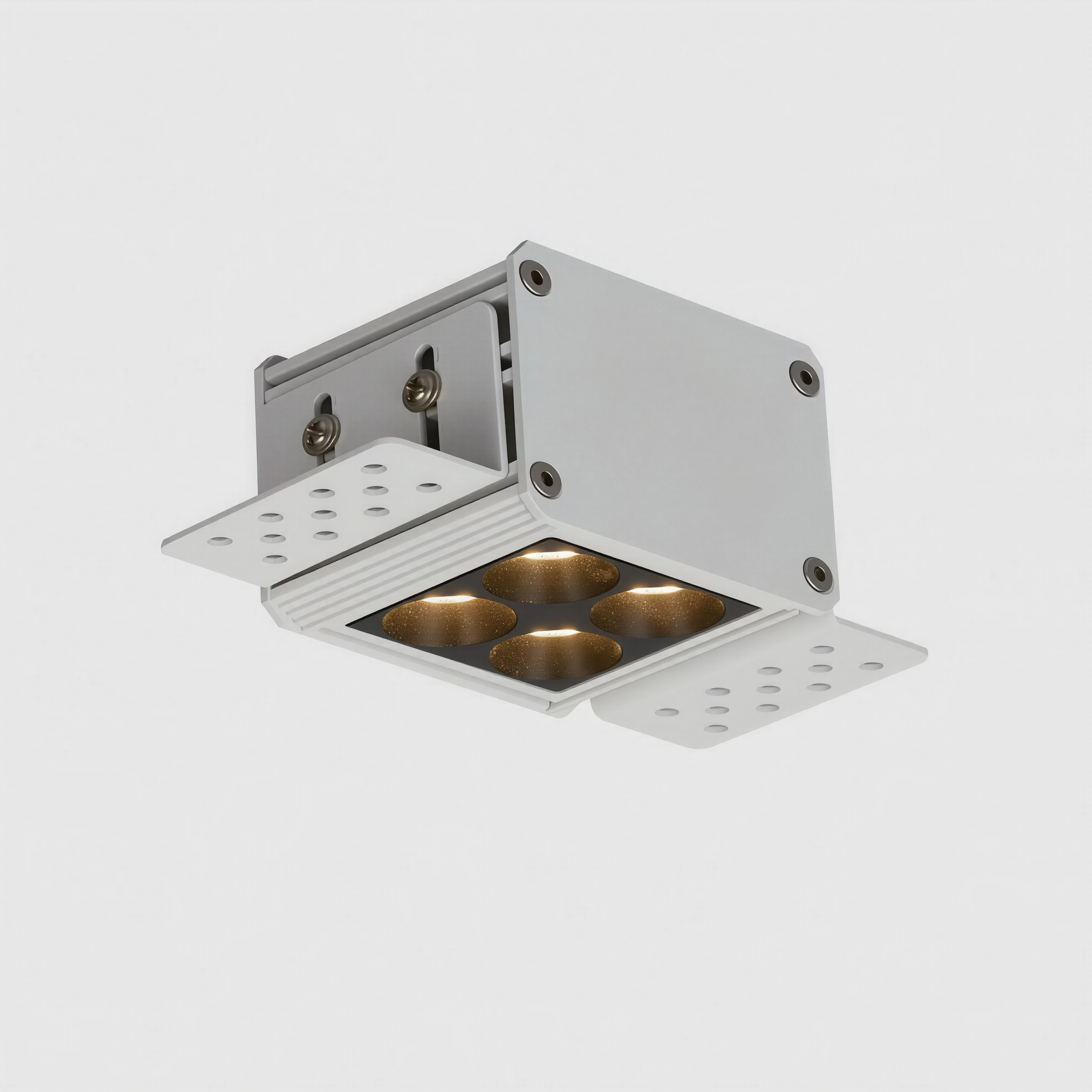Квадратна LED луна за вграждане Quadro | 6W | 3000K | IP20