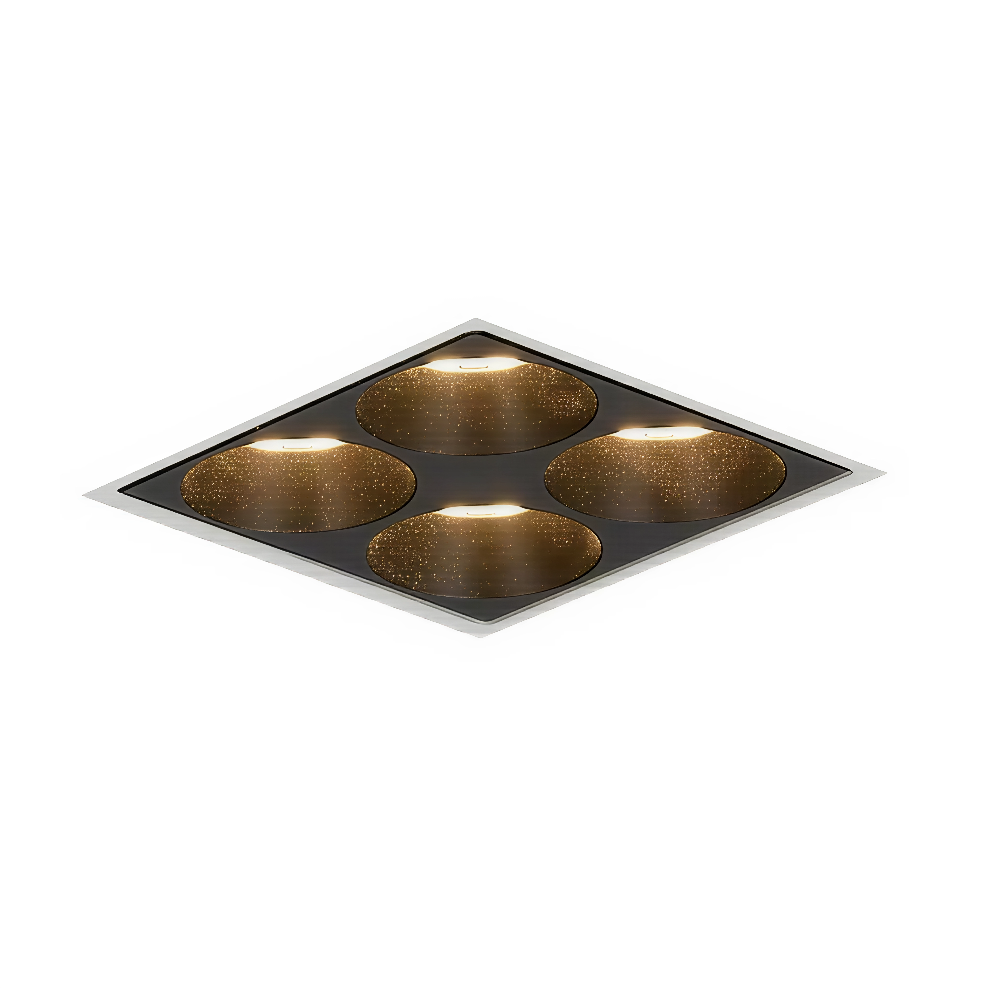 Квадратна LED луна за вграждане Quadro | 6W | 3000K | IP20