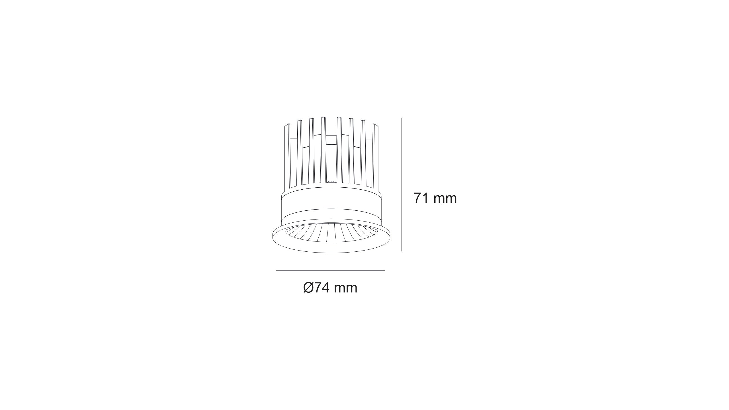 LED луна за вграждане Mizar ST | Черен рефлектор | 12W | 3000K