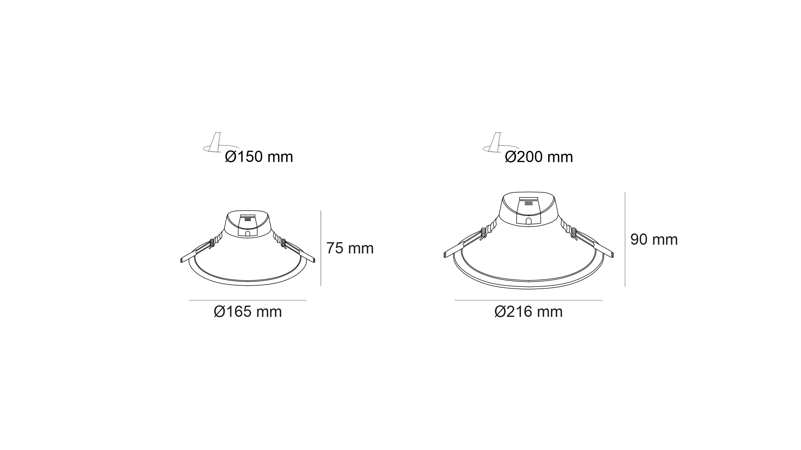 LED луна за вграждане Moon Opal | Опал | 3000K/4000K