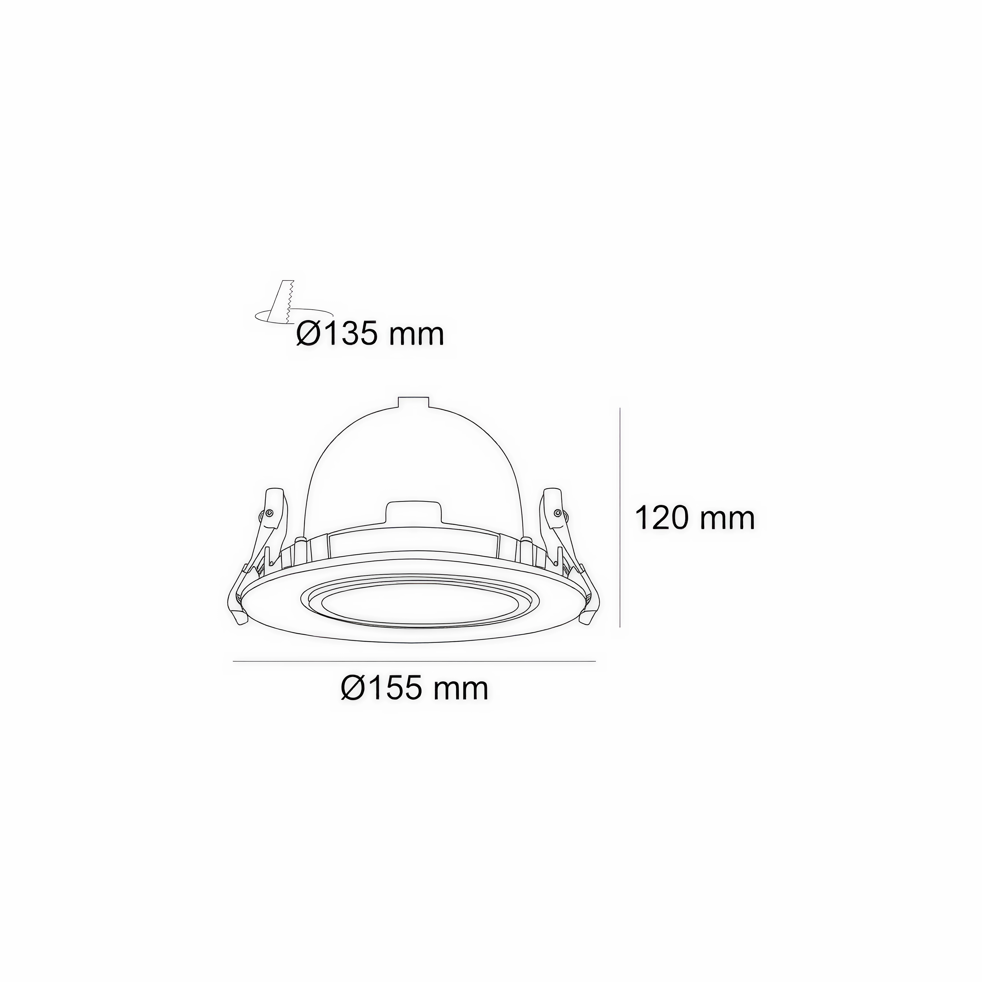 LED луна за вграждане Vezir AJ | Насочено осветление | 32W | 4000K