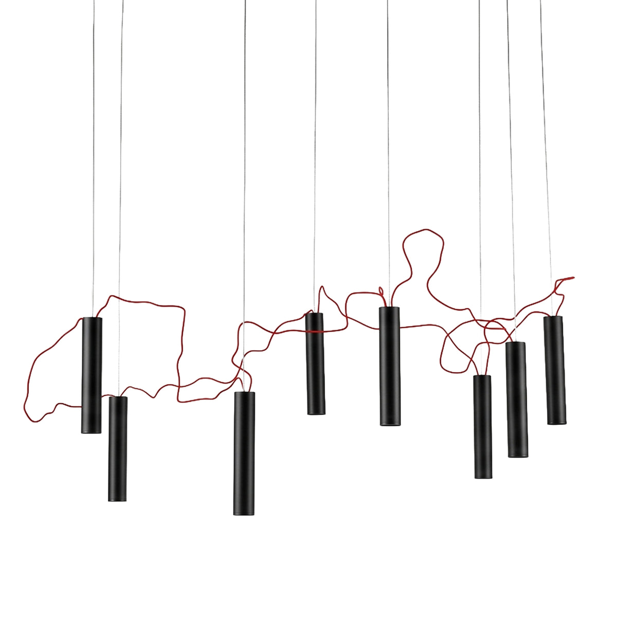 LED полилей Meteoro | Червен кабел | 3000K | 17W