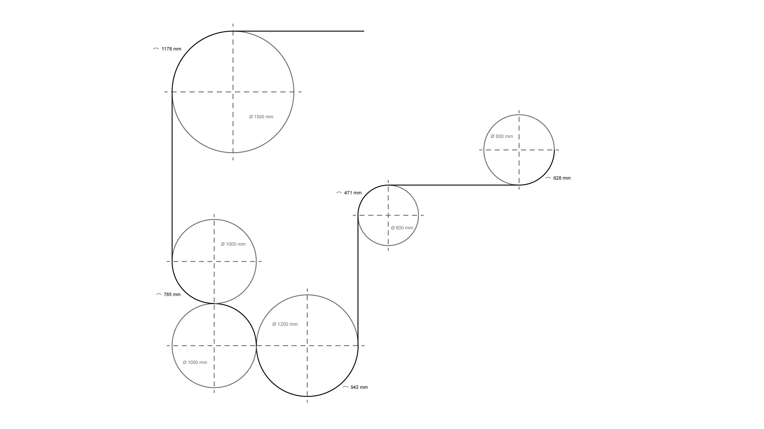 Magnet Curve Line – магнитна шина с криви и прави модули