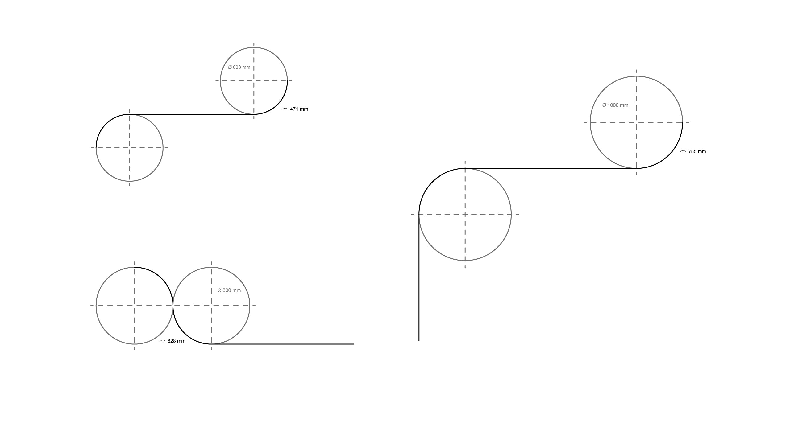 Magnet Curve Line – магнитна шина с криви и прави модули