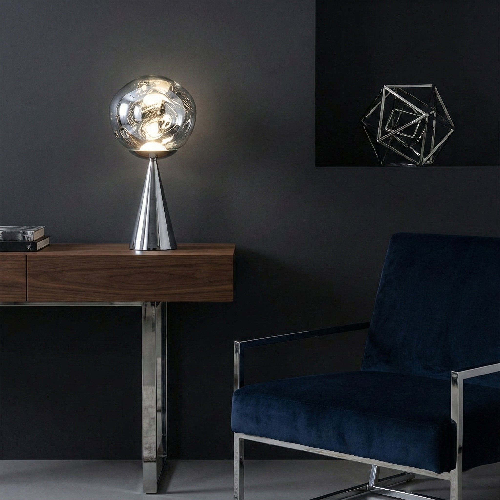 Настолна LED лампа Ruby | Метален конус | 3000K | 6W | 58cm