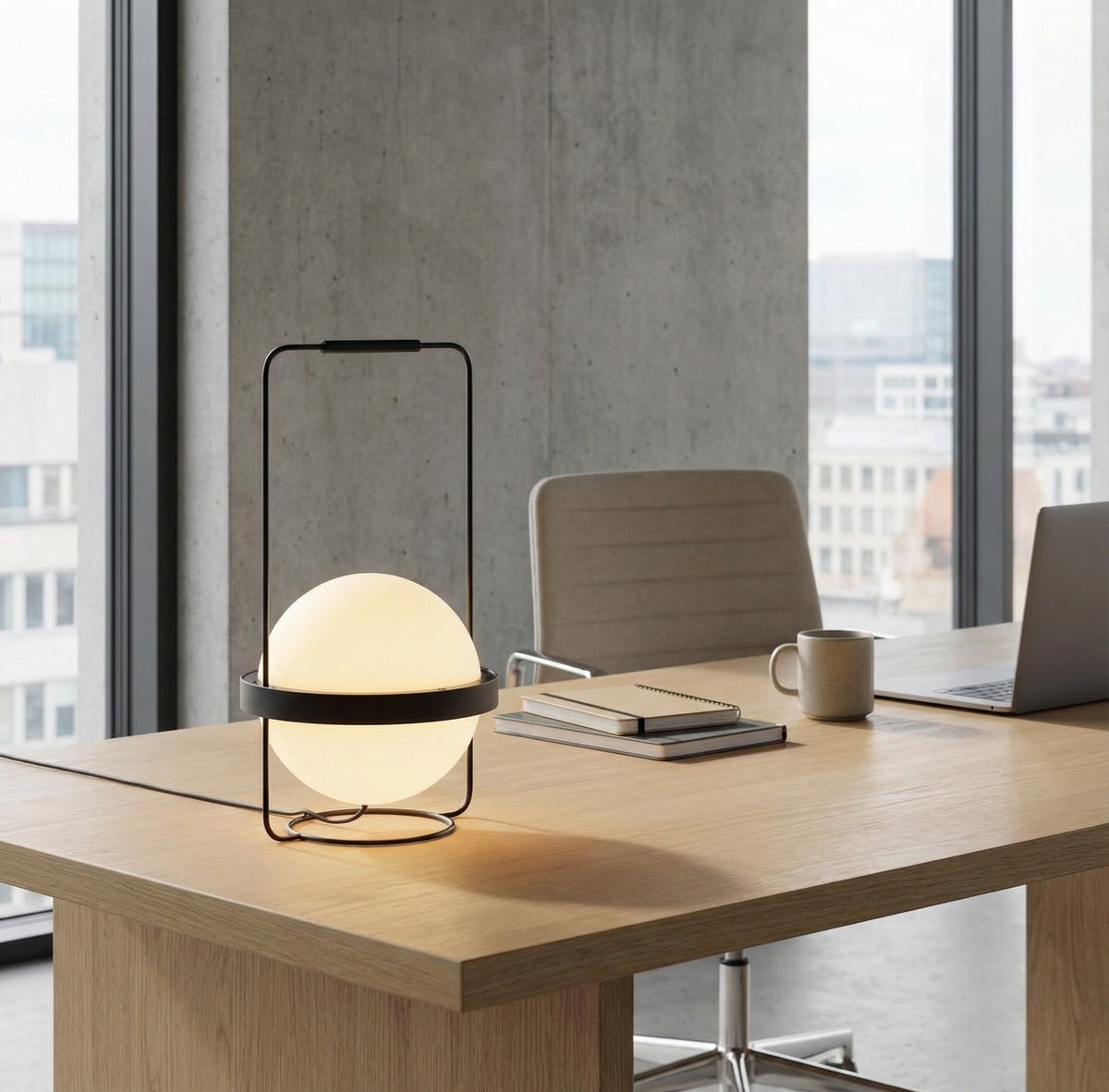 Настолна LED лампа Astro Table | Планета | 12W | Черна