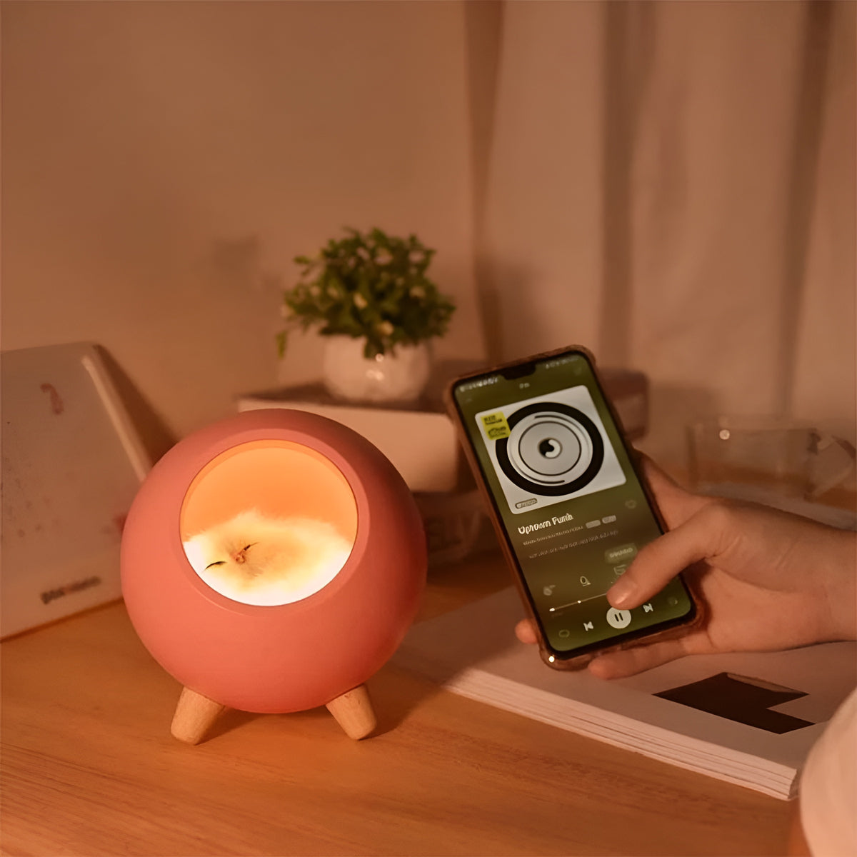 Нощна детска LED лампа с Bluetooth | Музика | Приказки | Работа до 36 часа