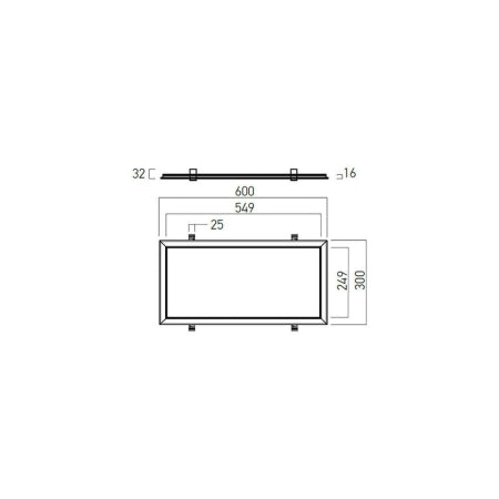 LED панел XWIDE RIM 30W 4000K IP40