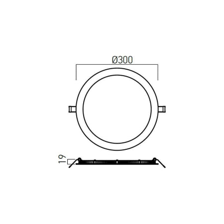 LED панел xflat_round