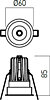 Насочено осветително тяло (спот) Arelux CU01NW36 GD