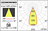 Насочено осветително тяло (спот) Arelux CU02UWW50 MWH
