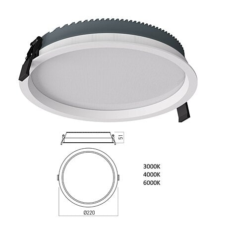 Вграждано LED осветително тяло Xevo 28W
