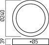 Кръгъл LED панел ARELUX FMR240NW MWH
