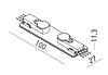 Конектор MTMR01LC за шини XTRIM M RECESSED