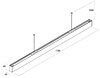 Линеарно LED осветително тяло XUNO SYSTEM 3000K