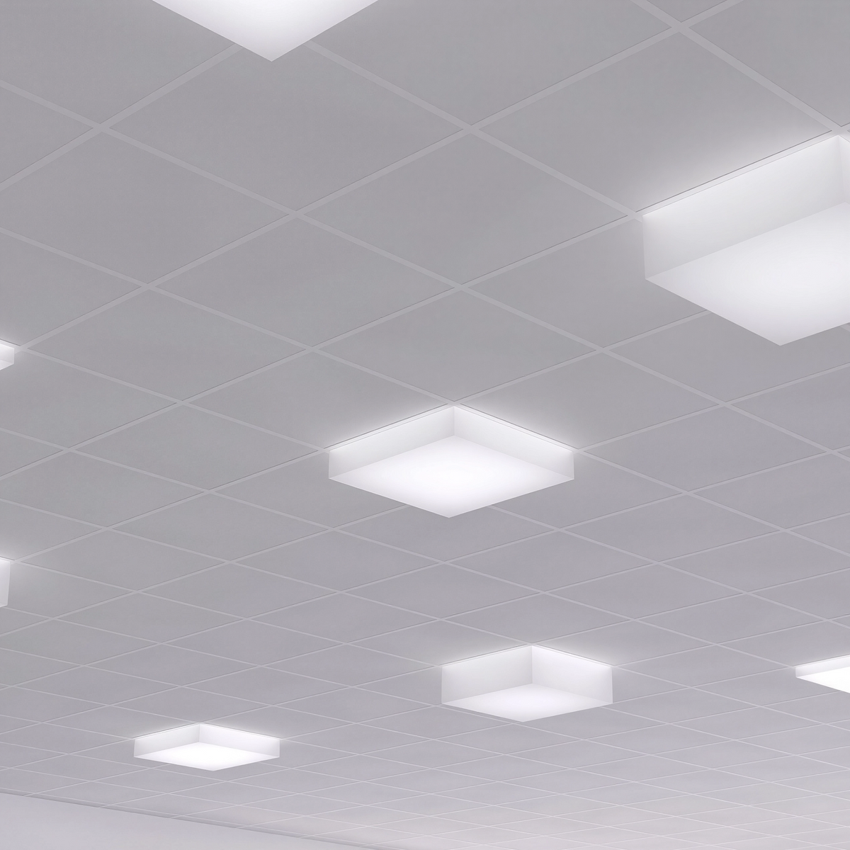Рамка Lens за открит монтаж на LED панел Anna 60x60 | Алуминиева - alternate view