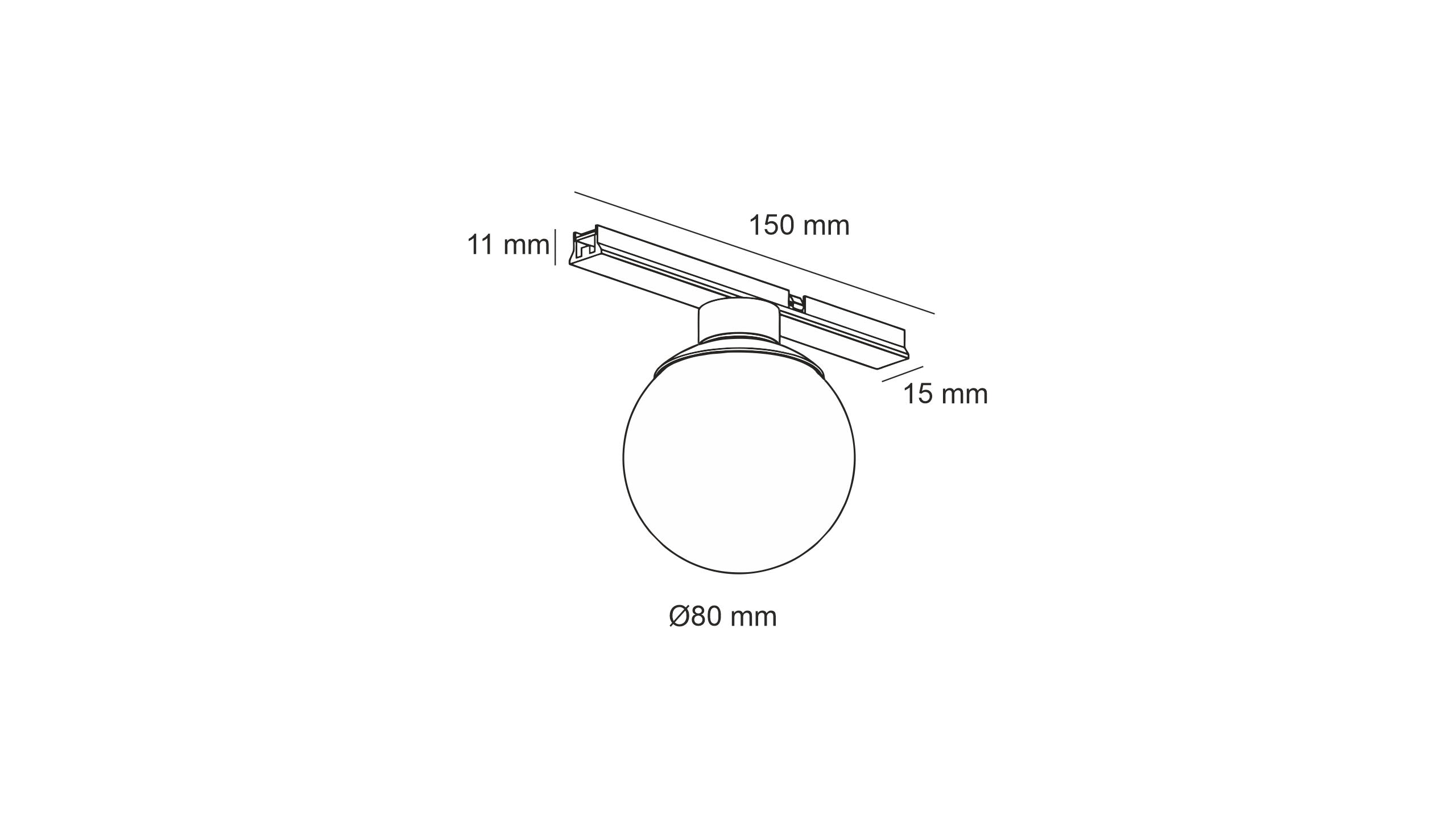Сферичен LED модул Ball Magnet за шина 15PCB ВМ