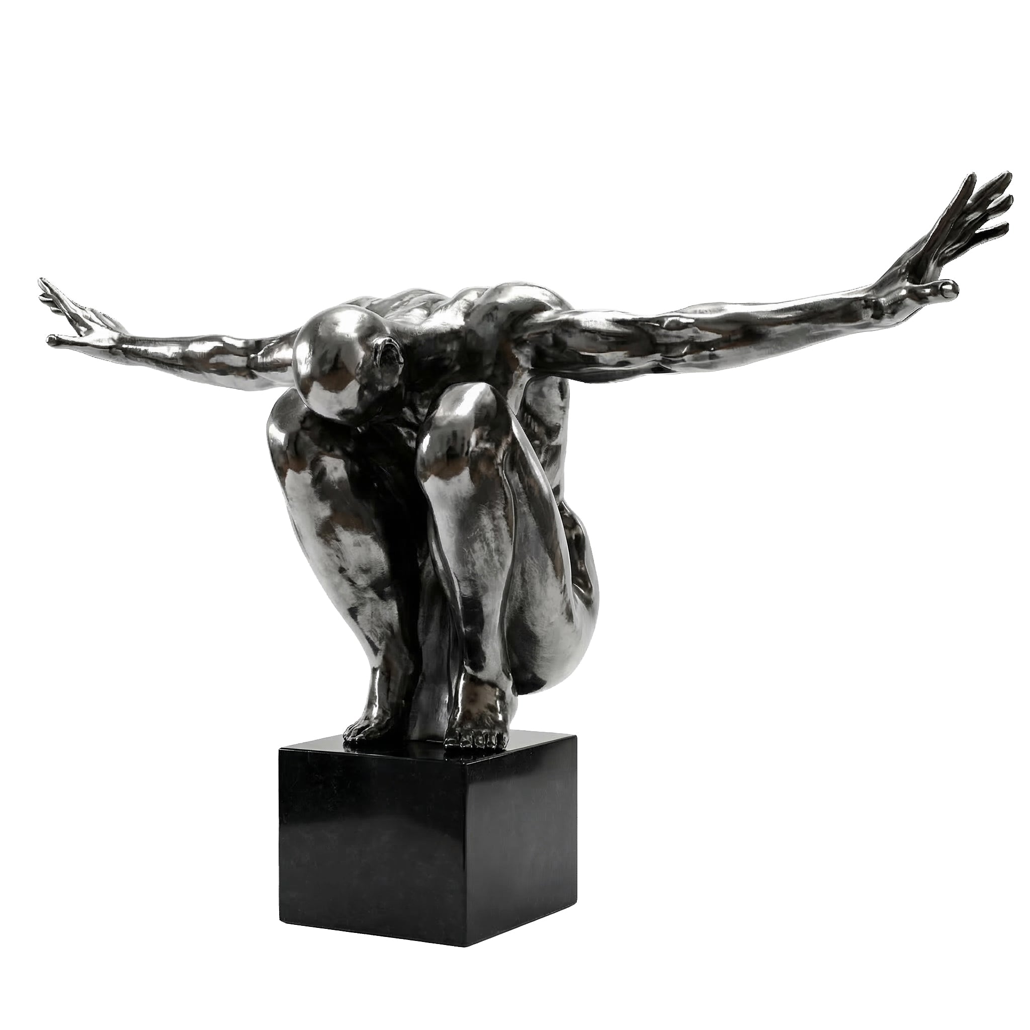 Скулптура човешки силует Balance | Разперени ръце | 90cm