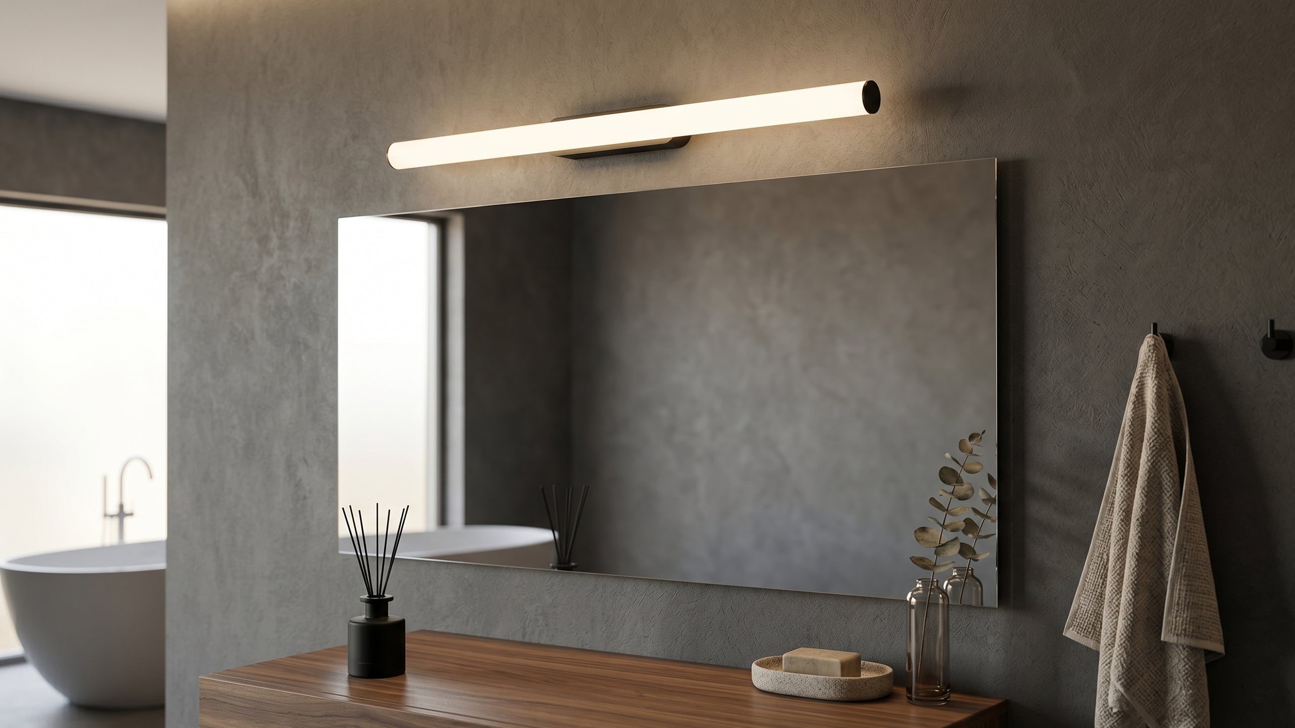 Стене LED аплик Prima за баня | Тип пура | 15W | IP44