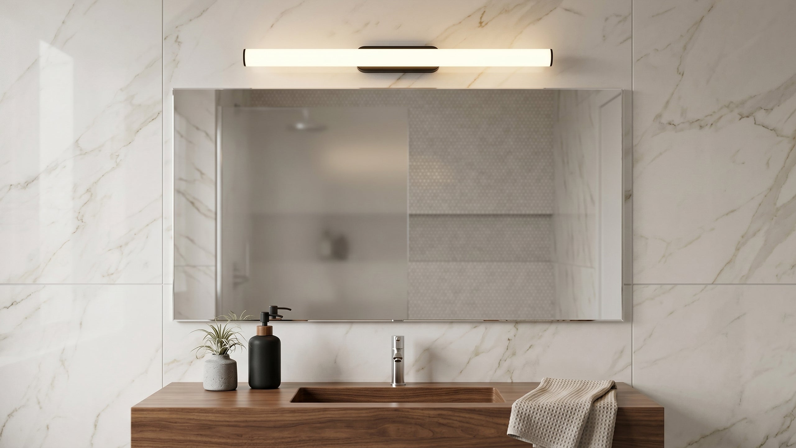 Стене LED аплик Prima за баня | Тип пура | 15W | IP44