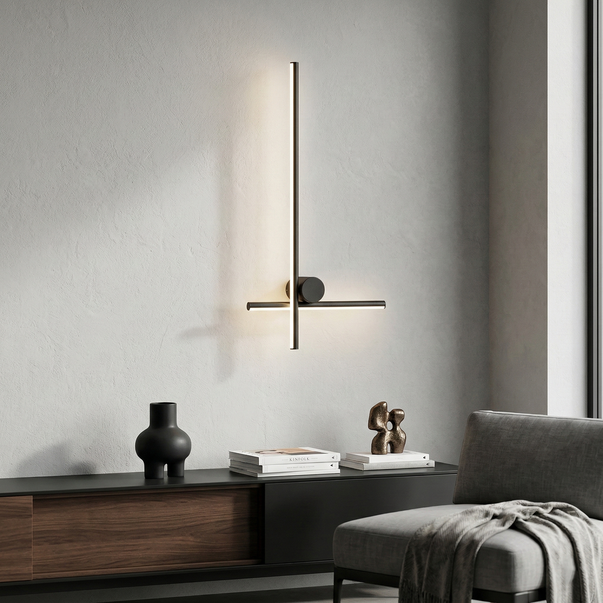 Стенен LED аплик Linear Wall | Линеен дизайн | 13W | 730мм