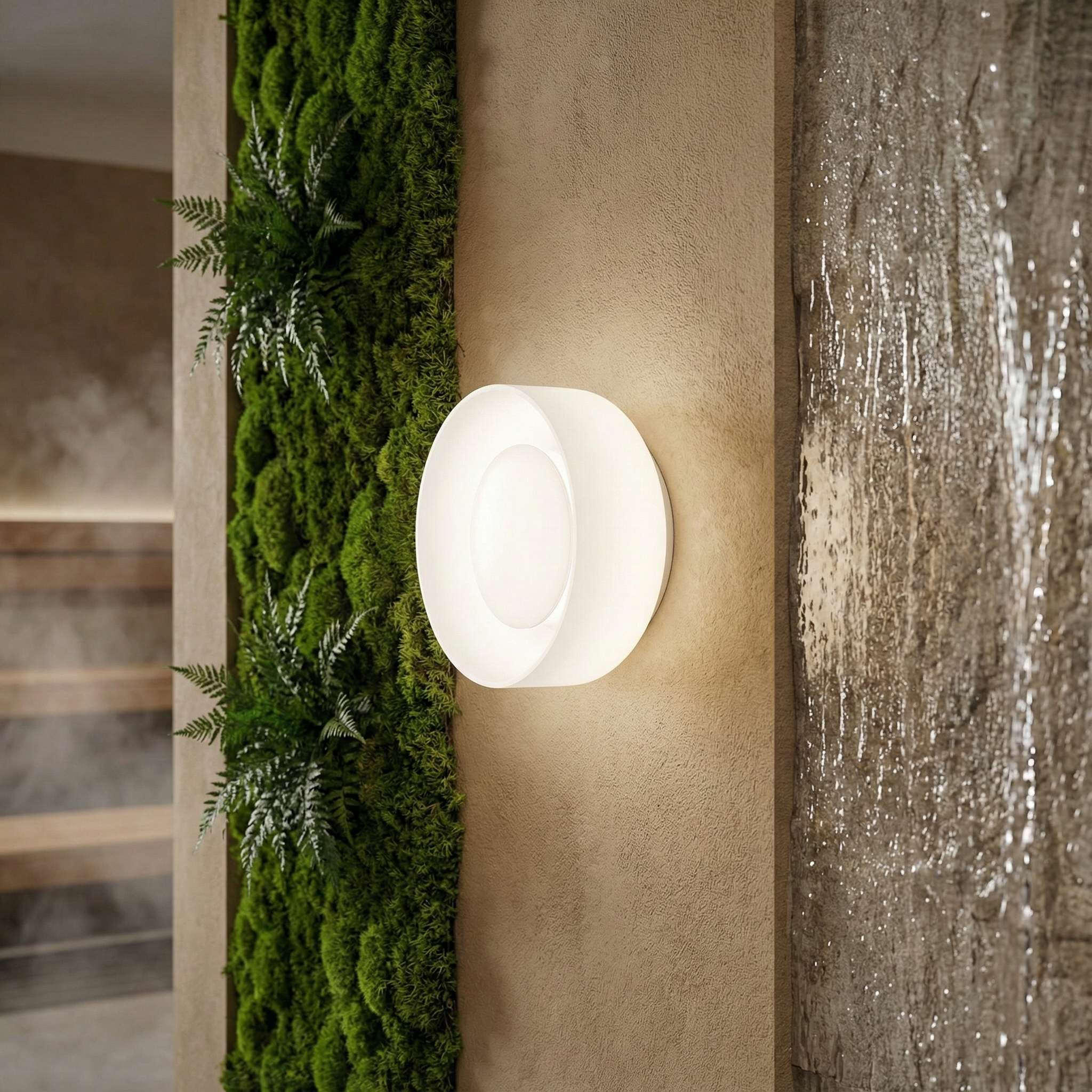 Стенен LED аплик Pluto | Кръгла форма | 6W | 3000K