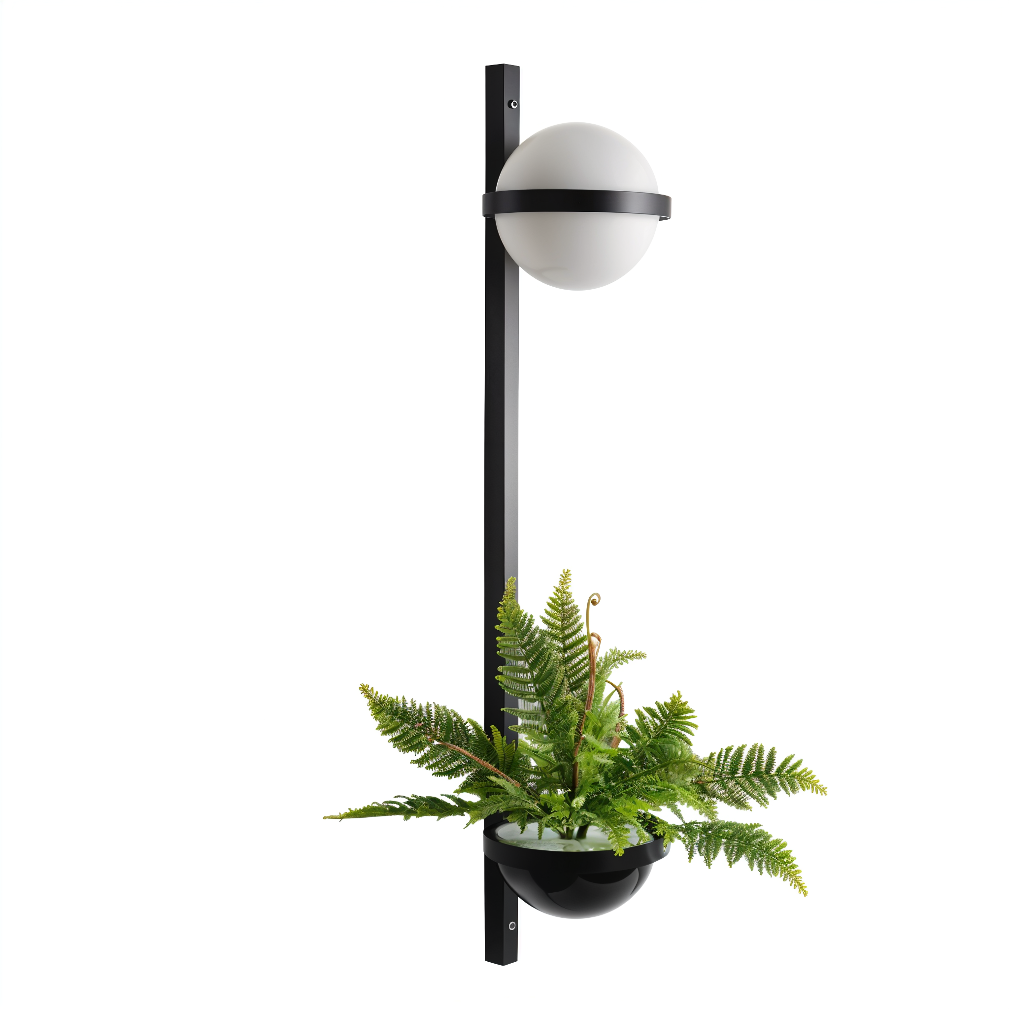 Стенен LED аплик Astro Pot Wall | Поставка за растение | 12W | Черен | 3000K