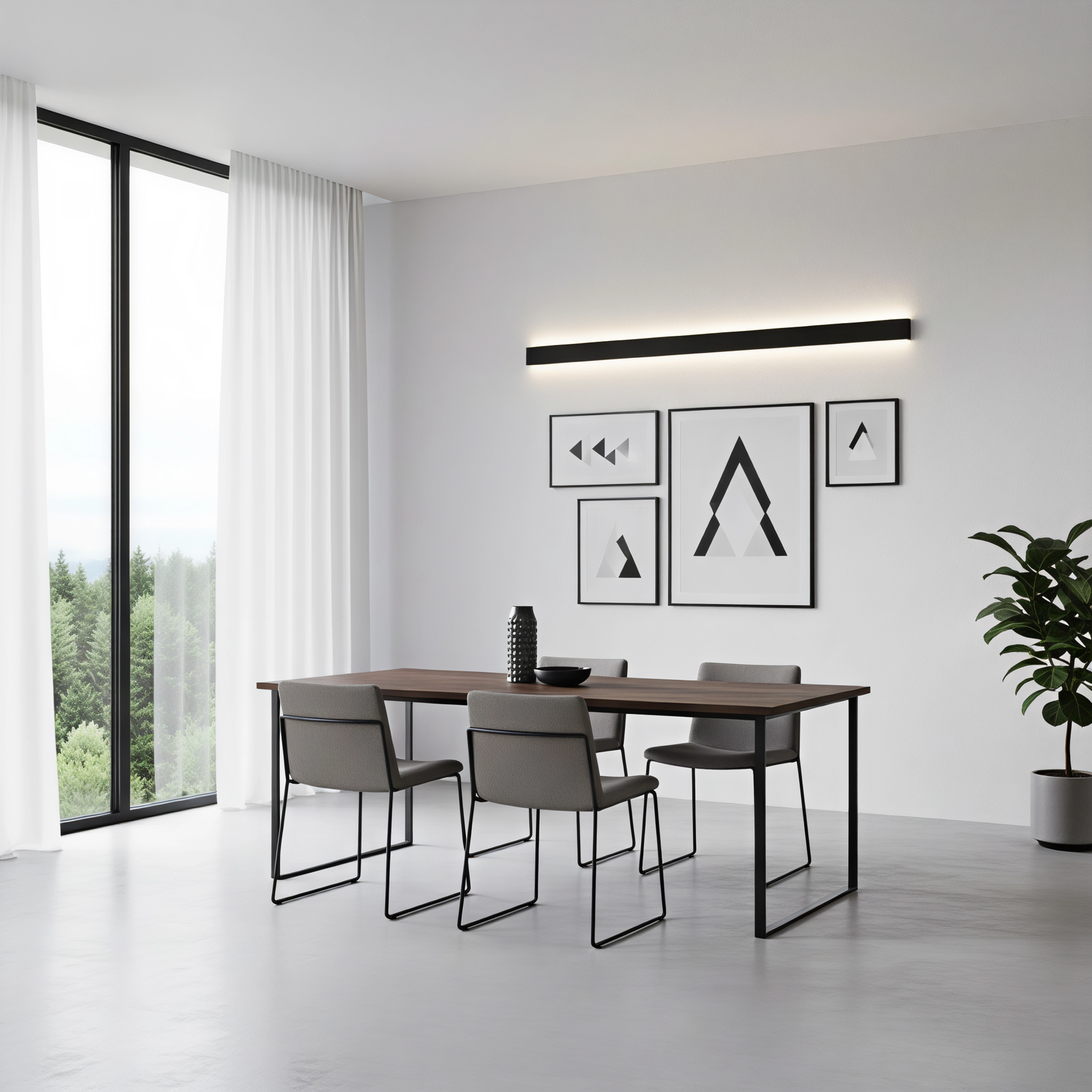Стенен LED профил S‑LINE Wall | 100cm | IP44 | 30W