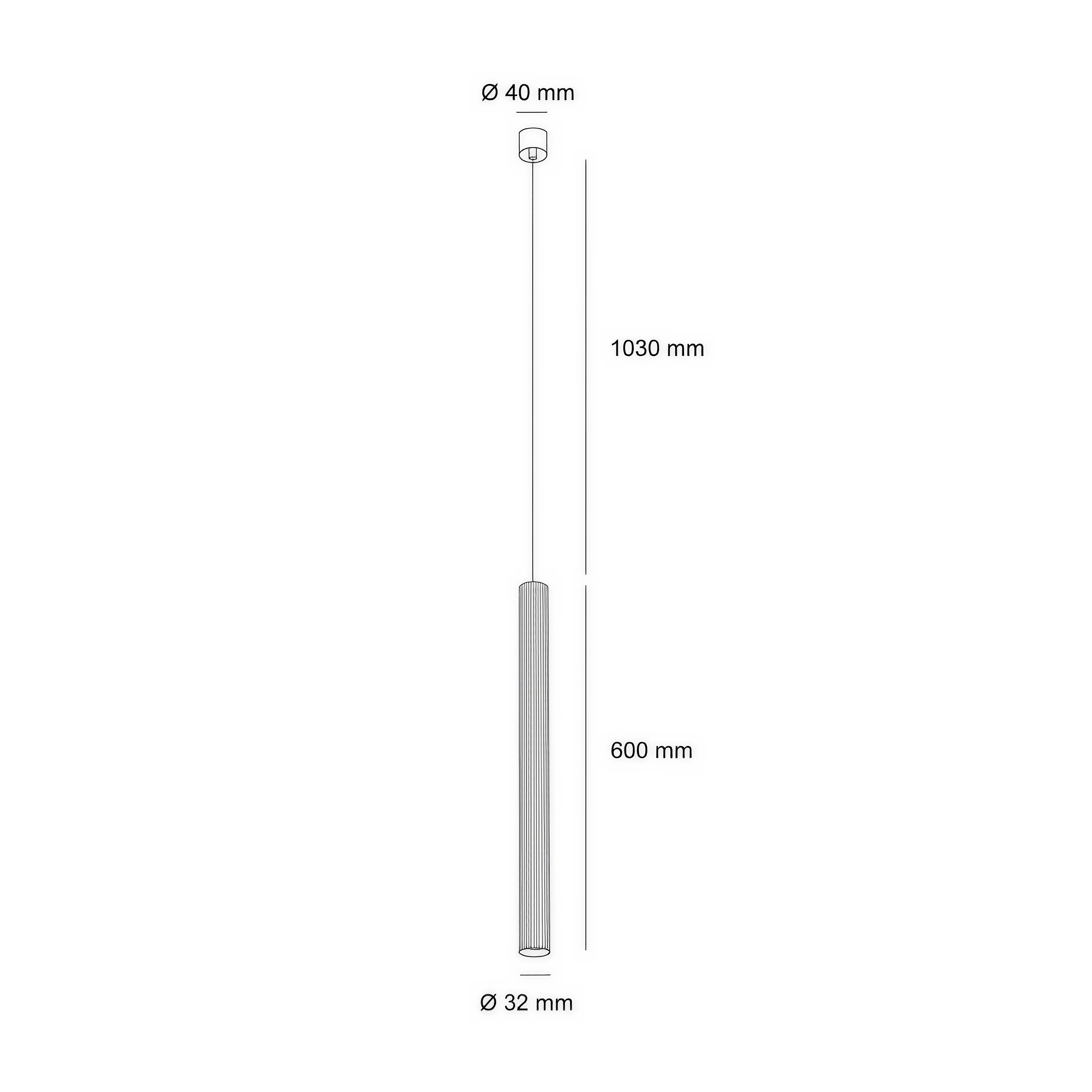 Цилиндричен LED пендел Hera V2 | 6W | Ø 32mm диаметър
