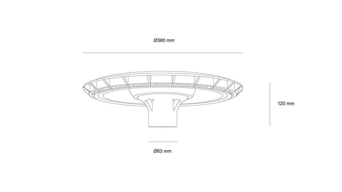 Улично LED тяло за стълб Mano | 60W | IP65 | 4000K | Антрацит