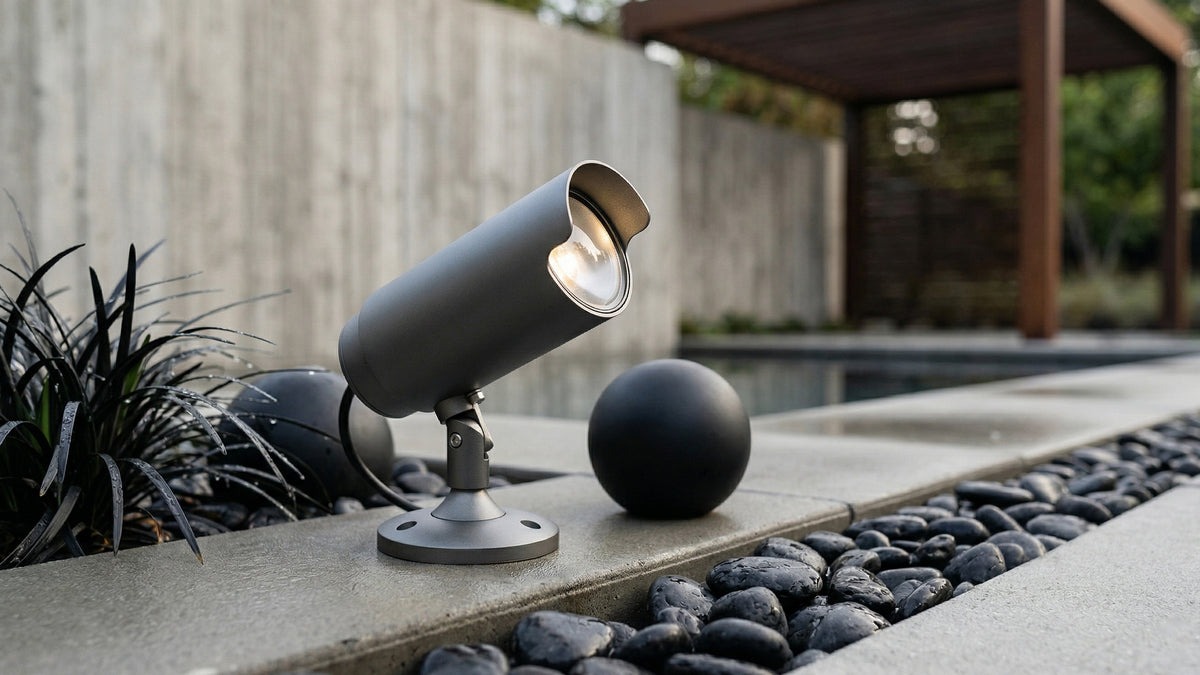 Външен LED спот Spike | Сив | 12W | 3000K | IP65