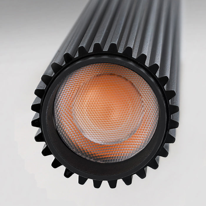 Висящ черен цилиндричен LED пендел Hera