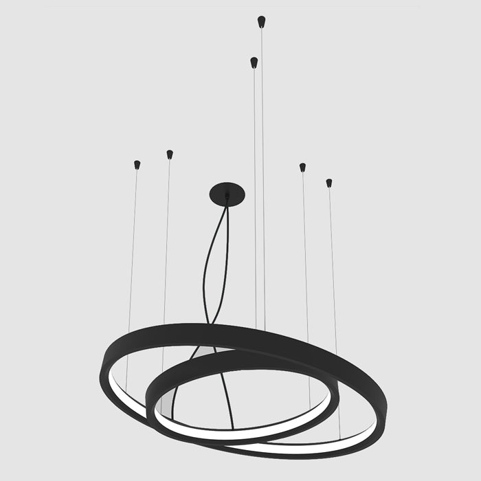 Висящ кръгъл LED полилей Oreol | Тип пръстен | 5 размера
