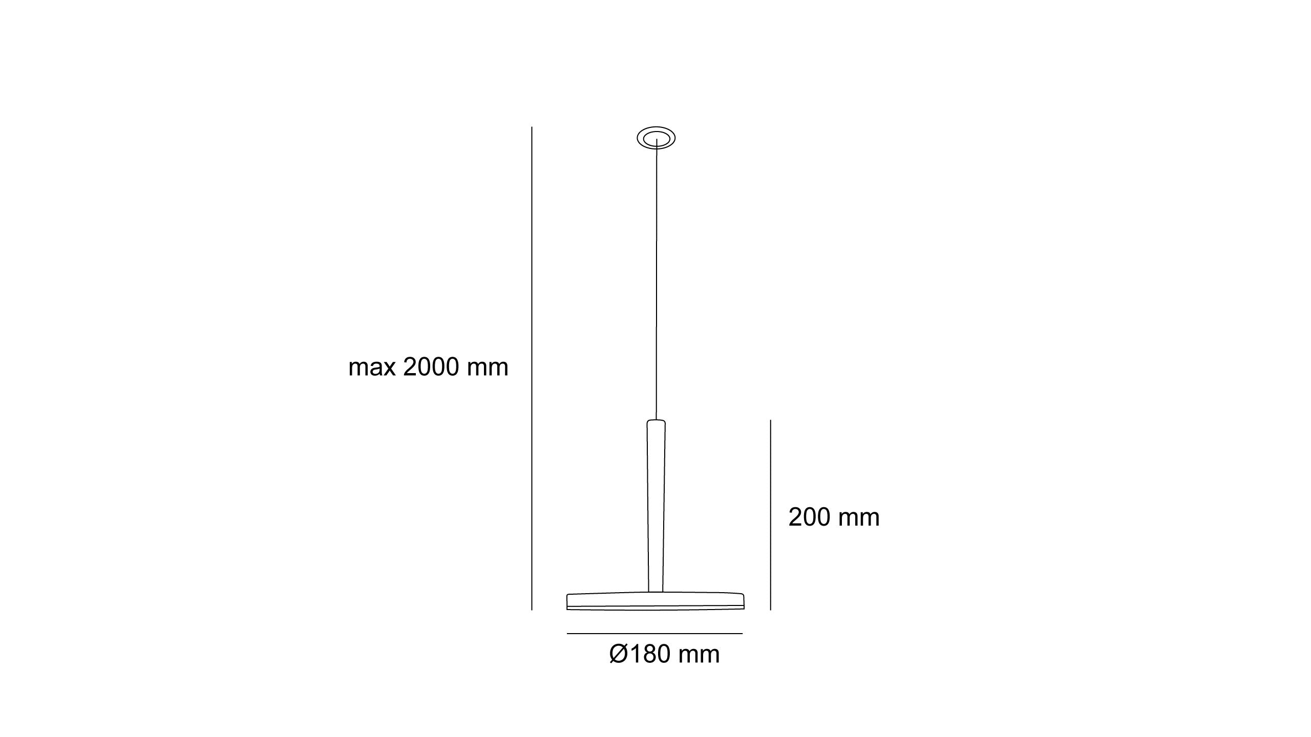 Висящ LED пендел Anaya | Минималистичен | 12W | 3000K