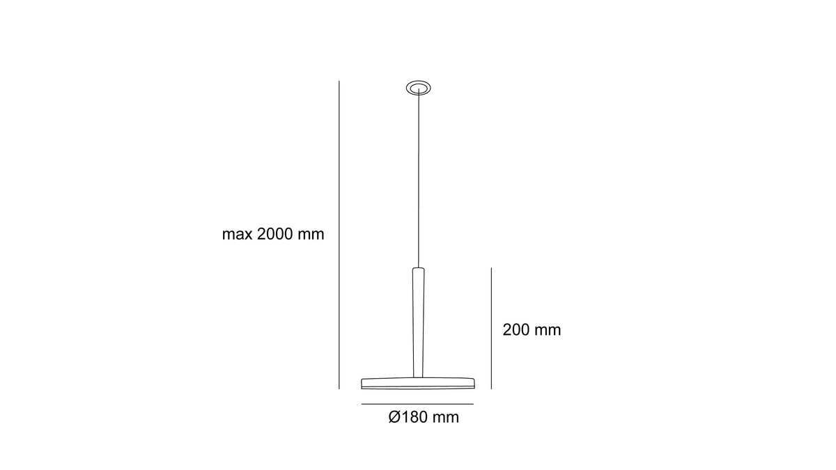 Висящ LED пендел Anaya | Минималистичен | 12W | 3000K