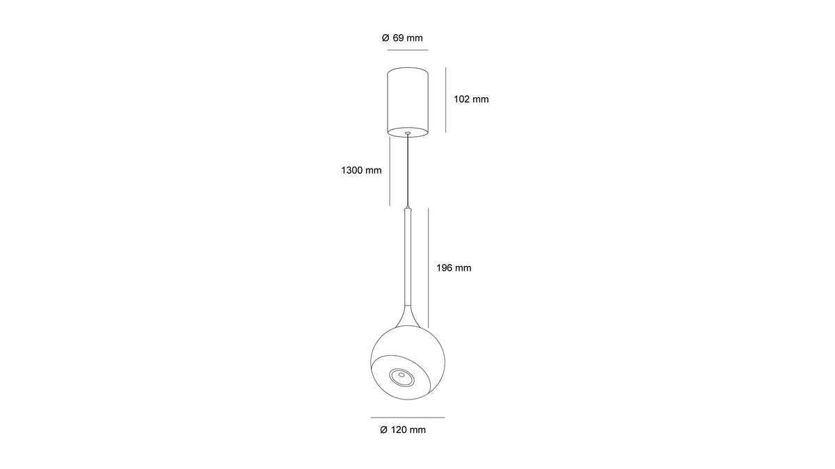 Висящ пендел Kali Magnet Touch | Тъч димиране | 7W | 3-CCT