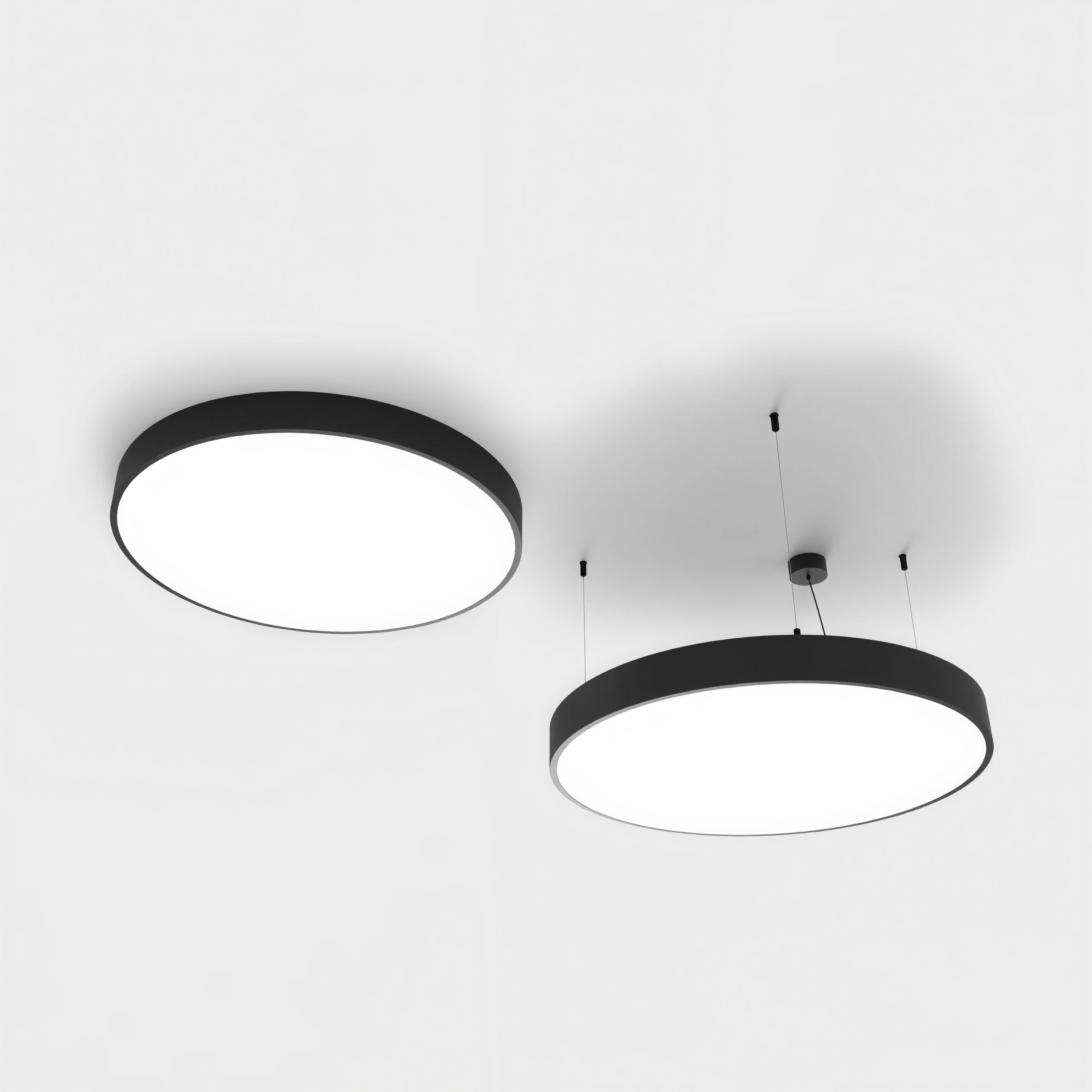 Висяща кръгла LED плафониера Veny XL | Ø80–120cm | 3000-4000K