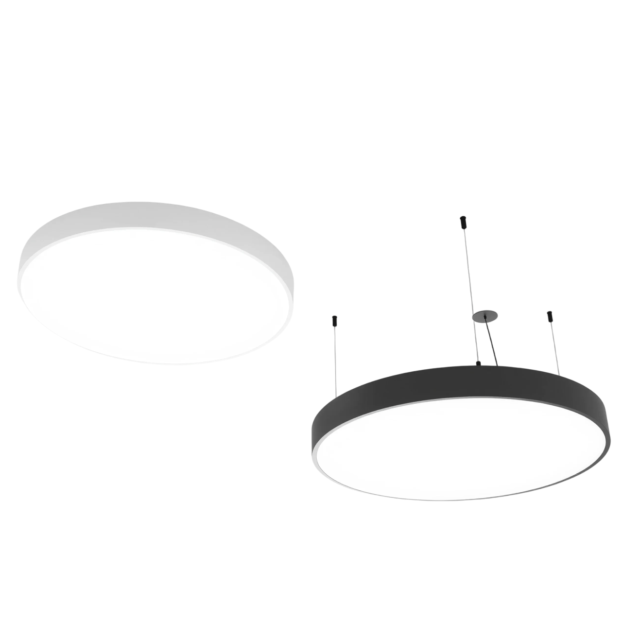 Висяща кръгла LED плафониера Veny XL | Ø80–120cm | 3000-4000K