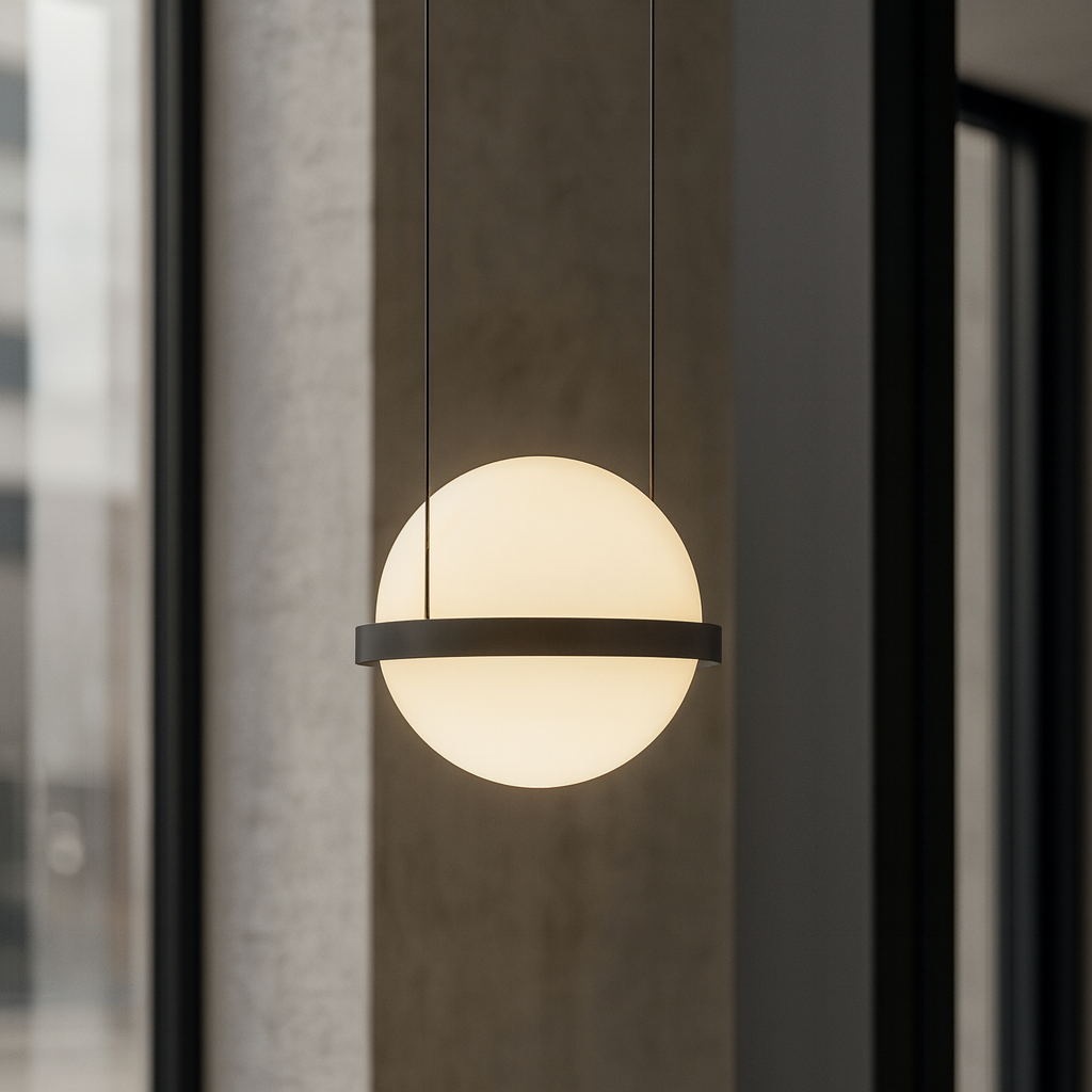 Висяща LED лампа Astro Orb | Сферична | 12W | Черна